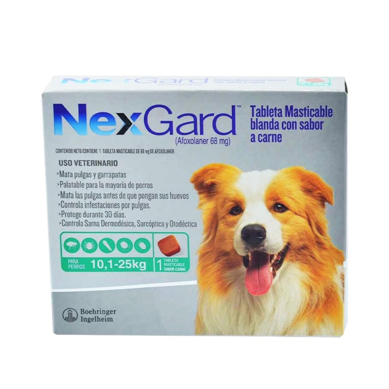 NexGard Antipulgas para Perros de 10.1 a 25 Kg