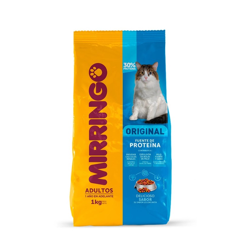 Concentrado Mirringo para gatos Adultos por 1 Kg