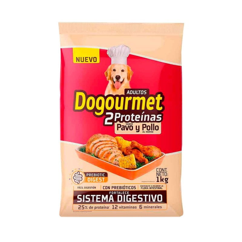 Concentrado DOGOURMET pavo y pollo x 1 kg