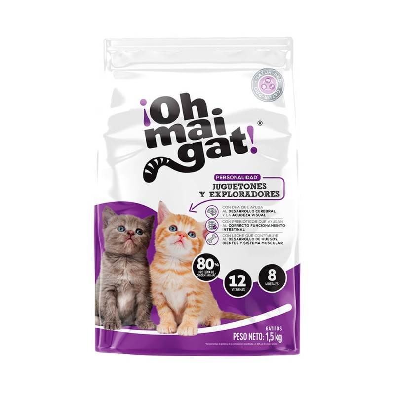 OHMAIGAT gatitos juguetones x 1.5 kg