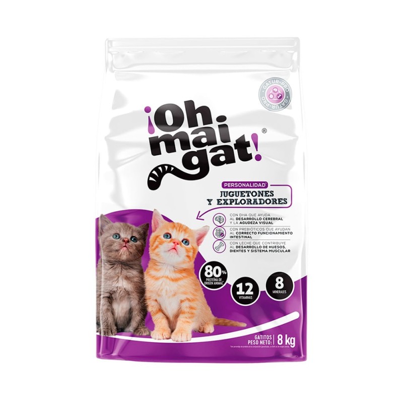 OHMAIGAT gatitos juguetones x 8 kg