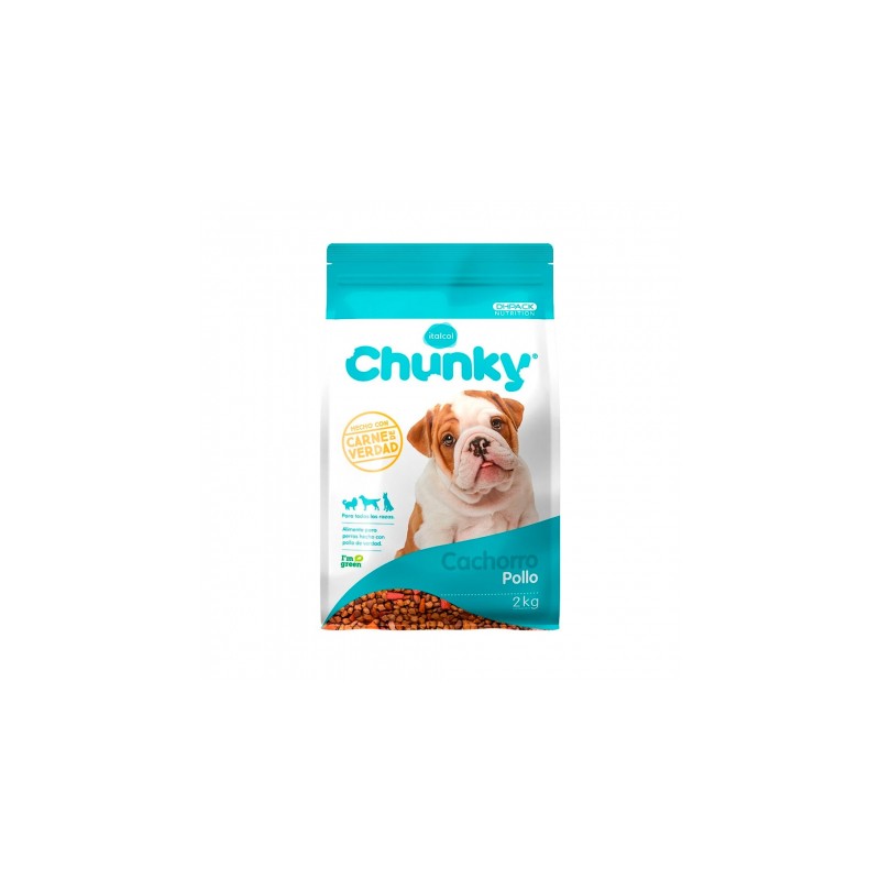 Chunky Perros Cachorros Pollo y Arroz 2 Kg