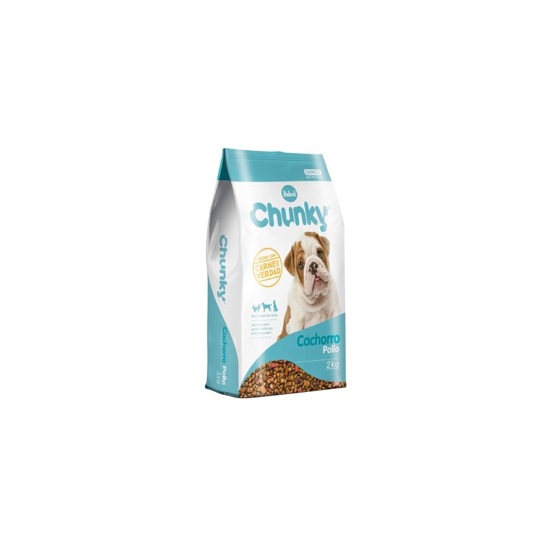 Chunky Perros Cachorros Pollo y Arroz 9 Kg