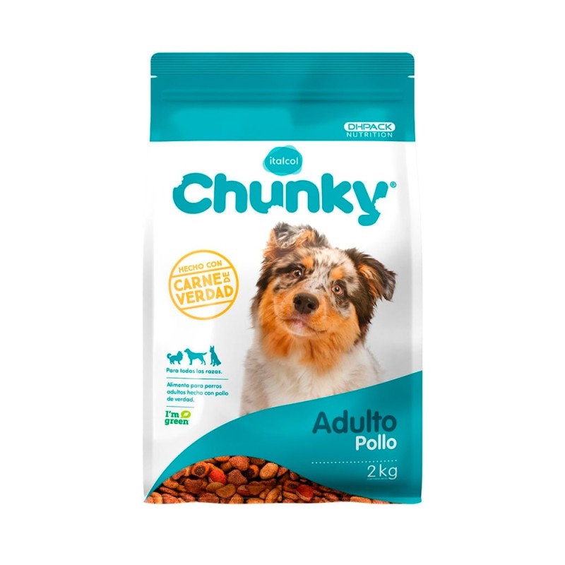 Chunky Perros Adultos Pollo y Arroz 2 Kg