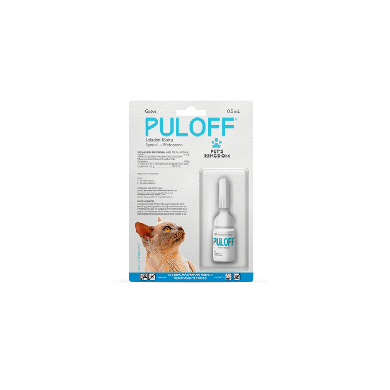 PULOFF X 0.67 ML ( 2-10 KL ) antiparasitario externo Gatos