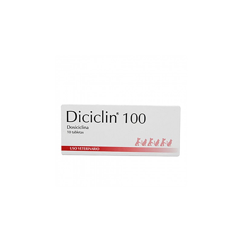 Diciclin (Doxiciclina) 100Mg Caja x 10 Tabletas