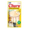 CHURU GATO SABOR A POLLO Y QUESO 56 GR 4 UND