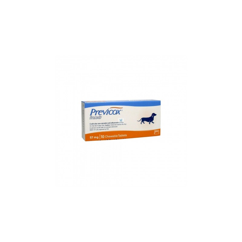 Previcox Dog S 57 mg caja por 10 tabletas