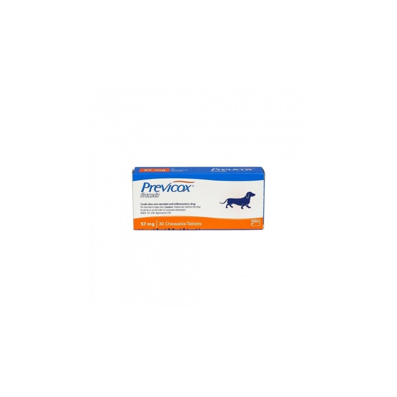 Previcox Dog S 57 mg caja por 30 tabletas