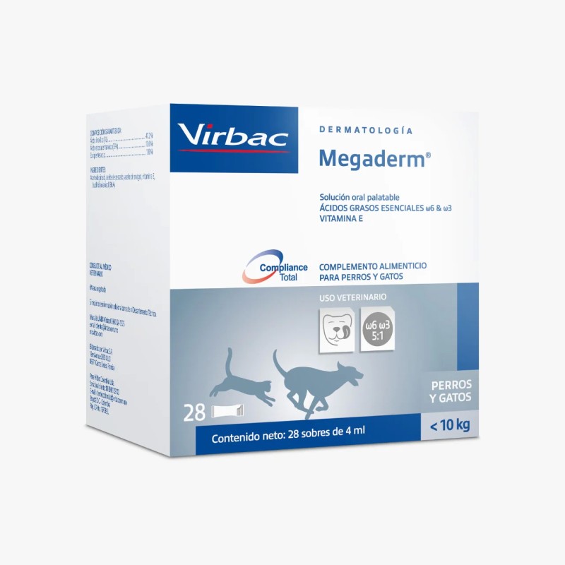 Megaderm  Virbac 10kg x 4ml