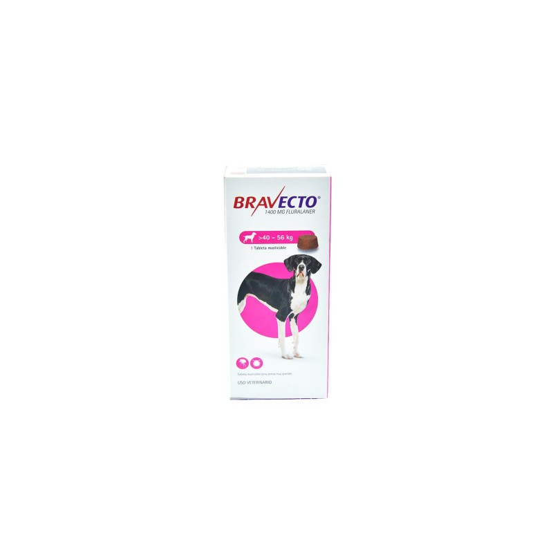 Bravecto Antiparasitario Perros de 40 a 56 Kg Tableta 1400 mg