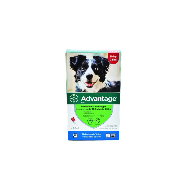 Advantage Antipulgas para perros (de 10 a 25 Kg) Pipeta por 2.5 ml