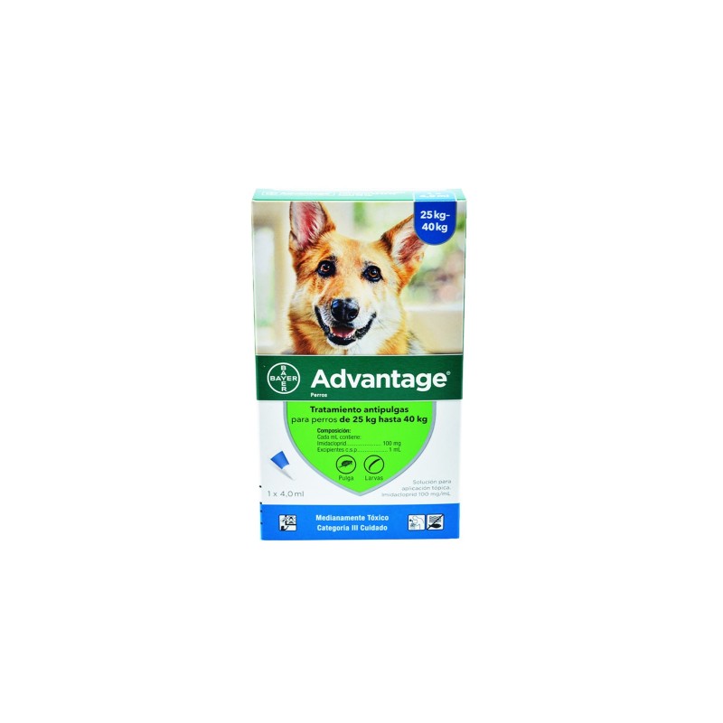 Advantage Antipulgas para perros (de 25 Kg y más) Pipeta por 4 ml