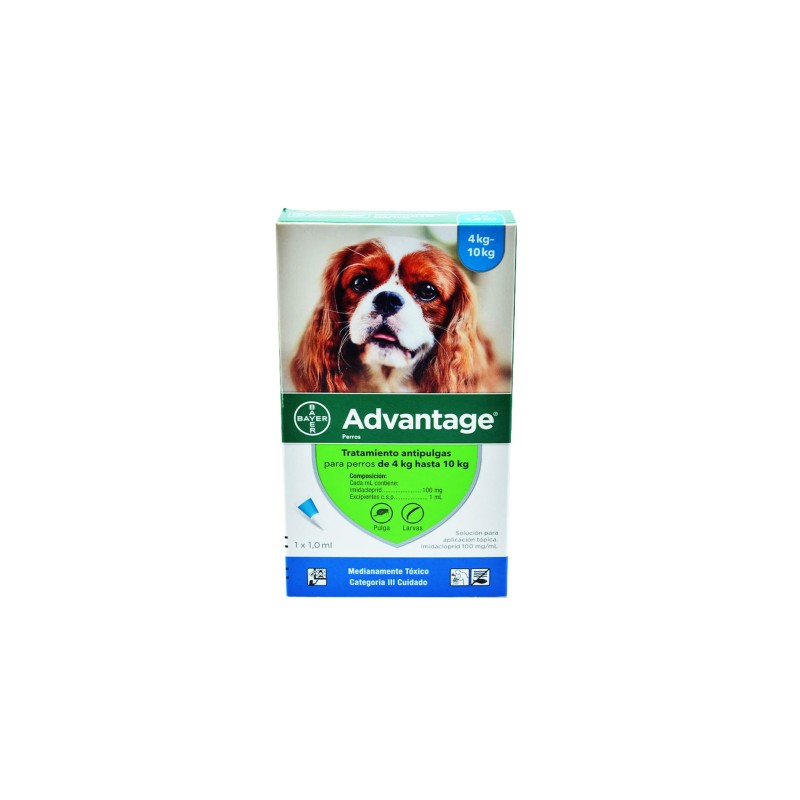 Advantage Antipulgas para perros (de 4 a 10 kg) Pipeta por 1 ml