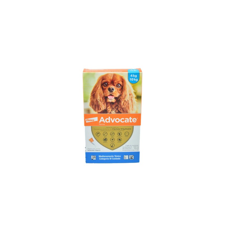 Advocate Antiparasitario para perros (de 4 a 10 Kg)