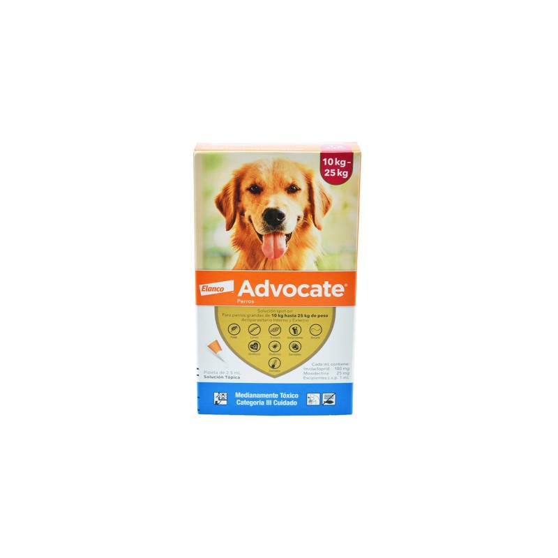 Advocate Antiparasitario para perros (de 10 a 25 Kg)