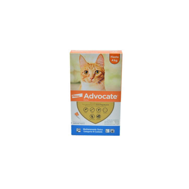 Advocate Antiparasitario para gatos (hasta 4 Kg)