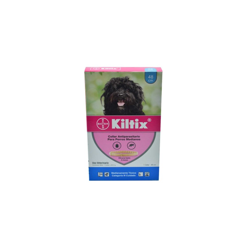 Kiltix Collar Antipulgas Perros. Mediano. 48 cm.