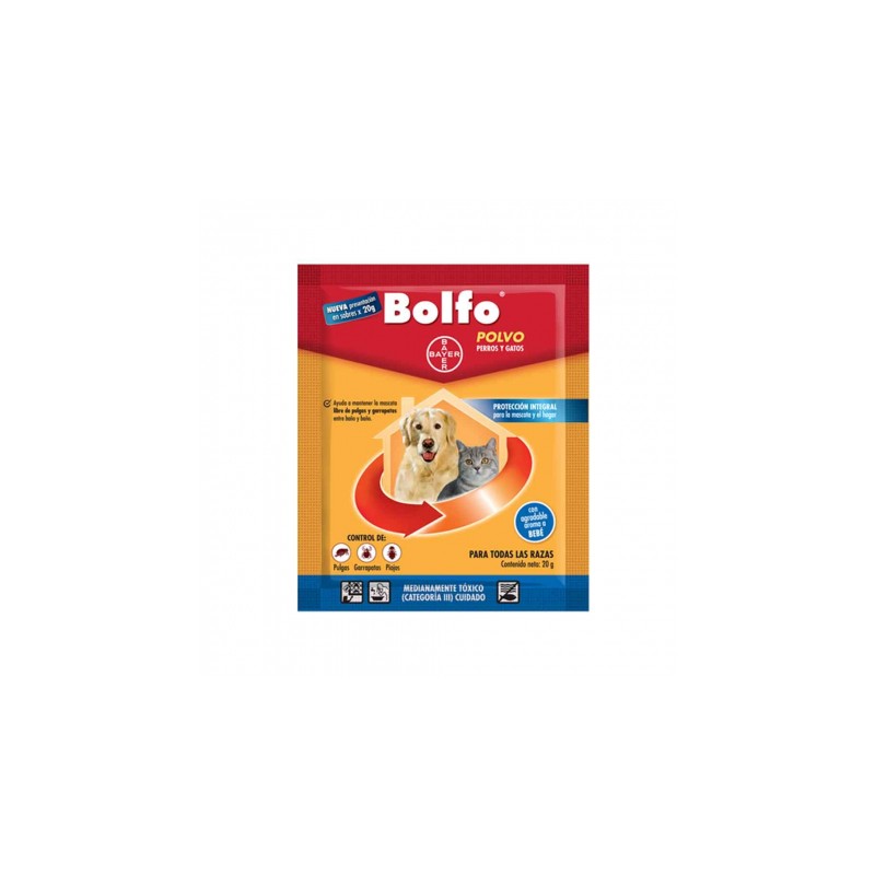 Bolfo Polvo Insecticida Perros 20 gr